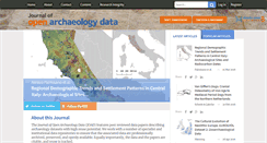 Desktop Screenshot of openarchaeologydata.metajnl.com